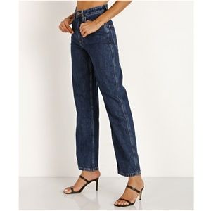 Lee | Stovepipe VTG Throwback Dark Wash High Rise Denim Straight Unisex Jeans